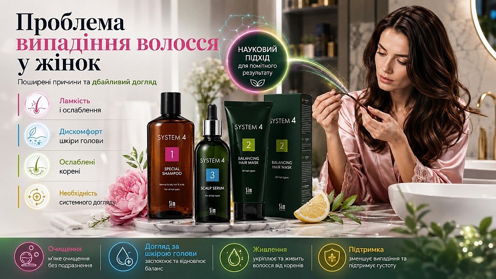 Проблема випадіння волосся у жінок