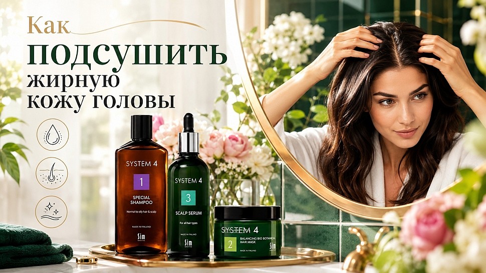 Как подсушить жирную кожу головы